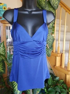 Premiere Intimates Nachtwäsche Shirt Top seidig blau Größe Large - Bild 1 von 6
