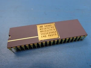ST MICRO MK3870/42 MK3870 MICROCOMPUTER 40 PIN PDIP CERAMIC GOLD RARE PROTOTYPE - Picture 1 of 4