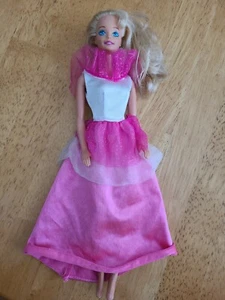 1976 -1980's Mattel Barbie Doll Blond Long Hair With Orange Yellow Dress - Picture 1 of 12