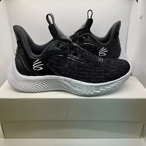 Under Armour Team Curry Flow 9 Black White Size 8.5M Basketball Shoe 3025631-001 - Picture 1 of 20
