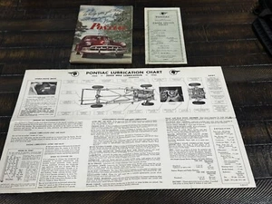 1950 Pontiac Owners Operators Manual - Owner Service Policy - Lubrication Chart - Foto 1 di 5