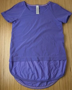 Ivivva Run Day Fun Day Tee Shirt Girls Size 8 Power Purple - Picture 1 of 6