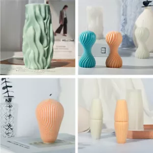 Stampi per candele 3D candele geometriche stampi in silicone fai da te aromaterapia sapone torta nuovo - Foto 1 di 17