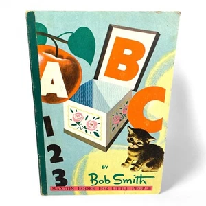ABC 123 By Bob Smith 1946 1st Edition HC Maxton Books for Little People - Picture 1 of 8
