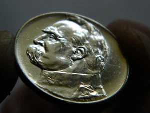 1936 5 Zlotych - Josef Pitsudski - Polen - Silber .750 - Niveau hoch vz/ms - Bild 1 von 9