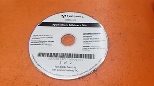 ⭐️⭐️⭐️⭐️⭐️ Gateway Aplicaciones y controladores PC Software CD Disco 2 de 2 2006 - Imagen 1 de 2