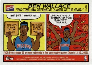 2003-04 Bazooka Comics #11 Ben Wallace - Bild 1 von 2