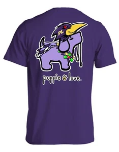 New PUPPIE LOVE RAVENS MASCOT SHORT SLEEVE SHIRT - Picture 1 of 1