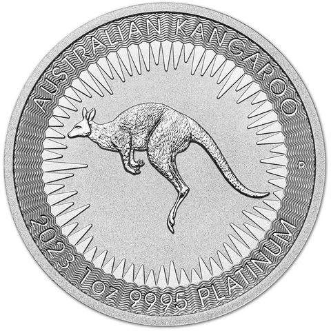 2023 P Australia Platinum Kangaroo 1 oz $100 - BU Cover