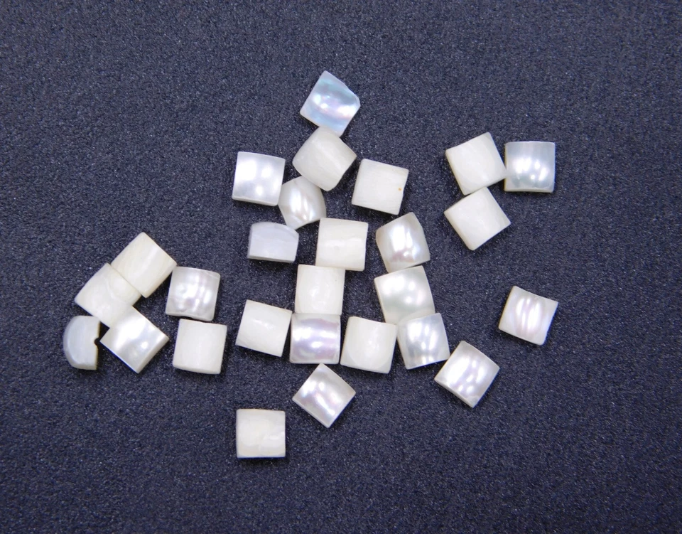 Pedra preciosa solta cabine quadrada pérola natural 6,5 cts 30 peças 3 mm para joias P-3493 - Imagem 1 de 4