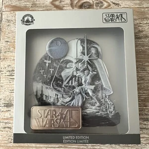 Disney Parks 2022 Star Wars 45th Anniversary Darth Vader Luke Leia LE Jumbo Pin - Picture 1 of 3