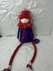 Friends Kindred Spirits sitzendes Porzellan/Stoff 14 Zoll Puppe Figur - Bild 1 von 17