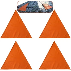 KHAMPA Blaze Orange Safety Blind Panels- Includes Carrying Bag- Set of 4 - Picture 1 of 11