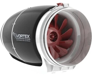 Vortex VTX800S Powerfan Energy-Efficient Quiet S-Line Inline Fan - Picture 1 of 1