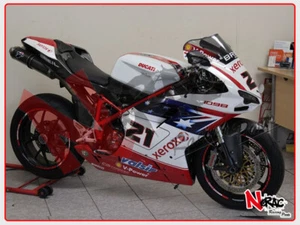Kit Carena ABS Completa Verniciata Ducati 848 1098 1198 Replica Troy Bayliss SBK - Foto 1 di 10