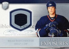 2006-07 Be A Player Portraits First Exposures Jersey #FEBW Brad Winchester