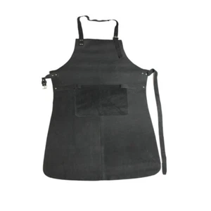 TABLIER CUIR VERITABLE NOIR - Imagen 1 de 2