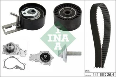 INA 530057830 Water Pump & Timing Belt Kit Fits Mitsubishi Peugeot Toyota Volvo - Image 1 of 2