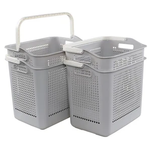 Cand 4-Pack 35 L Plastic Laundry Hamper with Handles, Dirty Clothes Basket - Picture 1 of 9