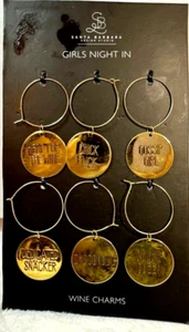 New Santa Barbara Personality Girls Night In Wine Charms Bachelorette Party - Picture 1 of 1