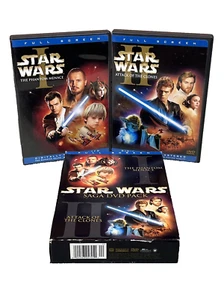 Star Wars VGUC Saga DVD Pack The Phantom Menace 1999 Attack Of The Clones 2002 - Picture 1 of 20