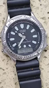 Orologio Uomo Citizen Quarzo Analogico e Digitale Japan Diver 44mm T011-313216 Usato - Foto 1 di 7