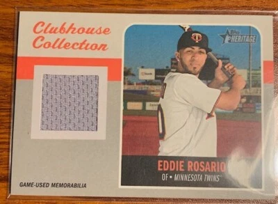 2019 Topps Heritage Clubhouse Collection Relics #CCR-ER Eddie Rosario Minnesota - Image 1 of 2