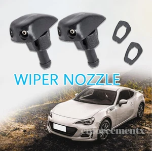 2PCS for Universal Car Windshield Washer Nozzle Wiper Water Spray Jet Adjustable - Picture 1 of 14