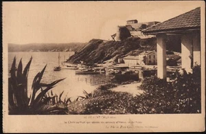 PORT-CROS 83 L'Île La Fée Château Fort CPA sépia non circulée Édit. YVON 1930-40 - Imagen 1 de 2