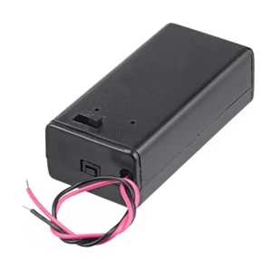 9V Battery Holder With Connection Wire Cable And On Off Switch PP3 Case Box 568 - Picture 1 of 12