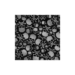"Skull & Bones Artwork Biker's Copricapo Viso Scaldacollo BANDANA, 21"" x 21" - Foto 1 di 1