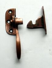 ANTIQUE ICE BOX COOLER LATCH HANDLE Solid Copper, Mounts Right Side Opens Left