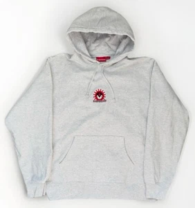 Authentic SUPREME Vampire Alien Hoodie Sweatshirt FW18 Ash Gray Size Medium - Picture 1 of 7
