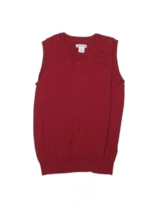 Amazon Essentials Boys Red Sweater Vest 6 - Picture 1 of 2