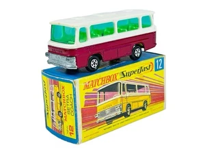 Matchbox Lesney Superfast MB12 Setra Coach Bus w/G Style Box - Picture 1 of 11