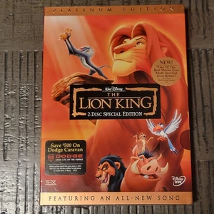 New Sealed Walt Disney The Lion King 2-Disc Special Edition DVD Platinum Edition - Picture 1 of 6