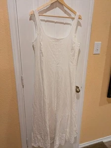 Gap Leinenmischung Kleid Damen Large weiß - Bild 1 von 13
