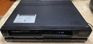 SONY SL-F205 Betamax Video Recorder Deck Black 1990 Beta VCR All Function Tested - Picture 1 of 6