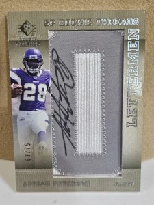 Adrian Peterson Autographed Rookie Threads Only 75 - Picture 1 of 7