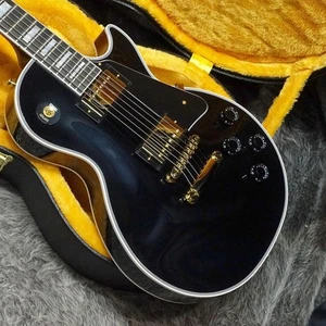 Electric Guitar Gibson Custom Shop Les Paul Custom Black S/N CS501142 with Case - Picture 1 of 8