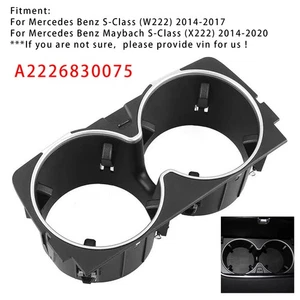 Center Console Cup Holder A2226830075 Pour Mercedes Benz S-Class W222 2014-2017 - Picture 1 of 15