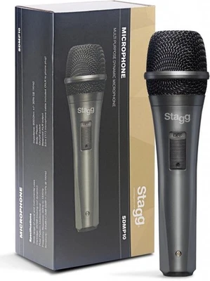 Stagg SDMP10 - Dynamic Cardoid Vocal or Instrumental Microphone On/Off Switch - Image 1 of 4