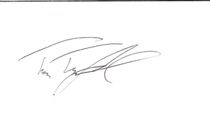 Tim Teufel Minnesota Twins NY Mets San Diego Padres Autographed 3x5 Index Card - Picture 1 of 1