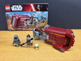 LEGO Star Wars Rey&rsquo;s Speeder 75099 w/2 Minifigs 100% COMPLETE w/ Instructions