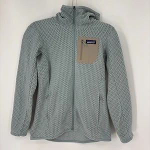 New Patagonia R1 Air Full-Zip Hoodie Jacket Thermal Blue XS - Picture 1 of 6