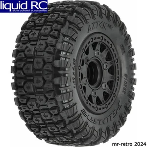 Pro-Line 1026210 Aztek SC 2.2 /3.0 M2 Medium Tires Mounted on Raid Black 6x30 - Picture 1 of 1