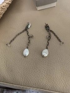 SELTENE Silpada Sterling Silber Perle Quarz Ohrhänger am Posten P1541 Rarität süß - Bild 1 von 5