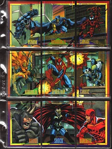 PRISTINE NEVER BEEN USED 1993, SKYBOX, MARVEL 9 CARD SCENE SET, CARDS 55-63 - Picture 1 of 2