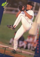 #024 LYNCHBURG RED SOX # TIM VANEGMOND BASEBALL CARD CLASSIC BEST GOLD '93