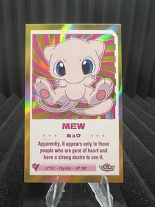 Mew #151 - Gold Holo - Baby Chibi Reedition 2024 - Carta Pokemon - Foto 1 di 2